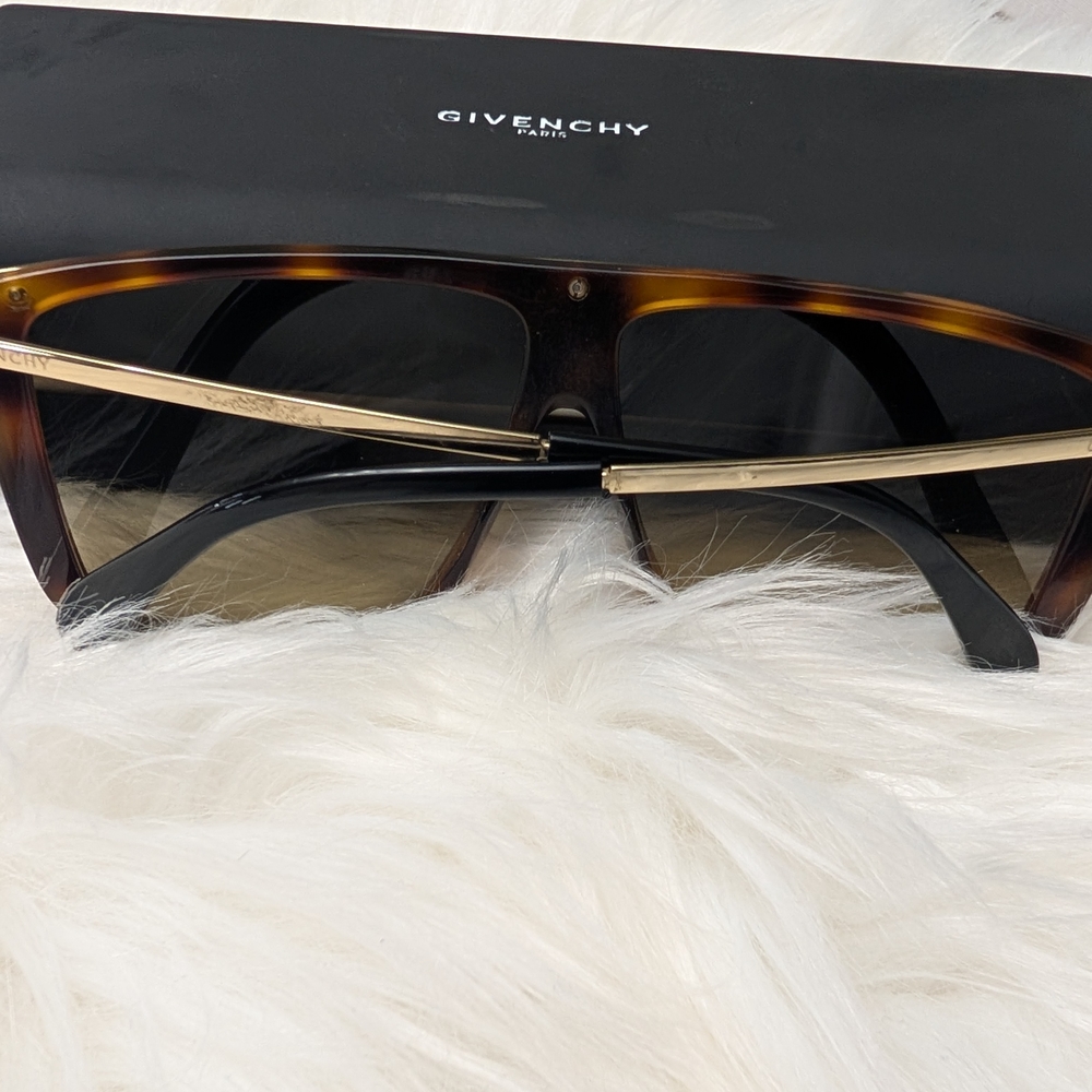 Givenchy Tortoise Shell Sunglasses With Gold Deta… - image 3
